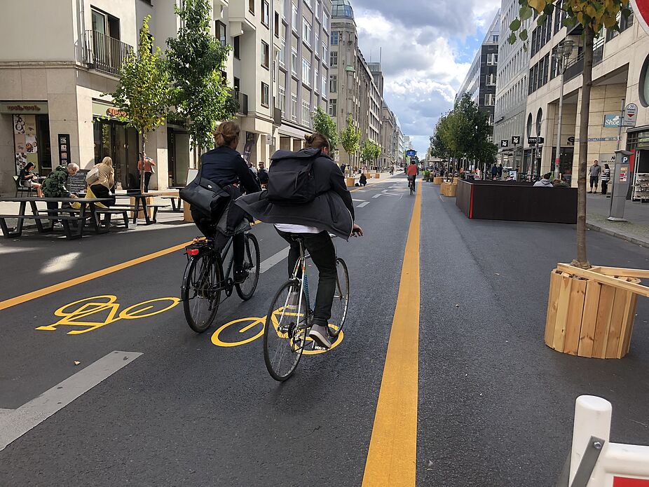 Autofreie Friedrichstraße in Berlin Autofreie Friedrichstraße in Berlin
